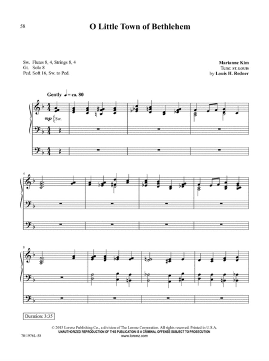 The Organist's Library, Vol. 60 Organ Solo scores gallery preview page 20