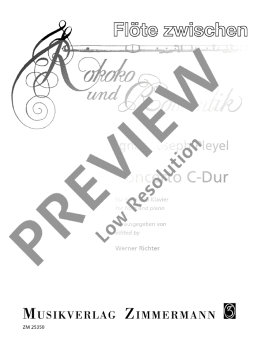 Concerto C major Flute scores gallery preview page 2