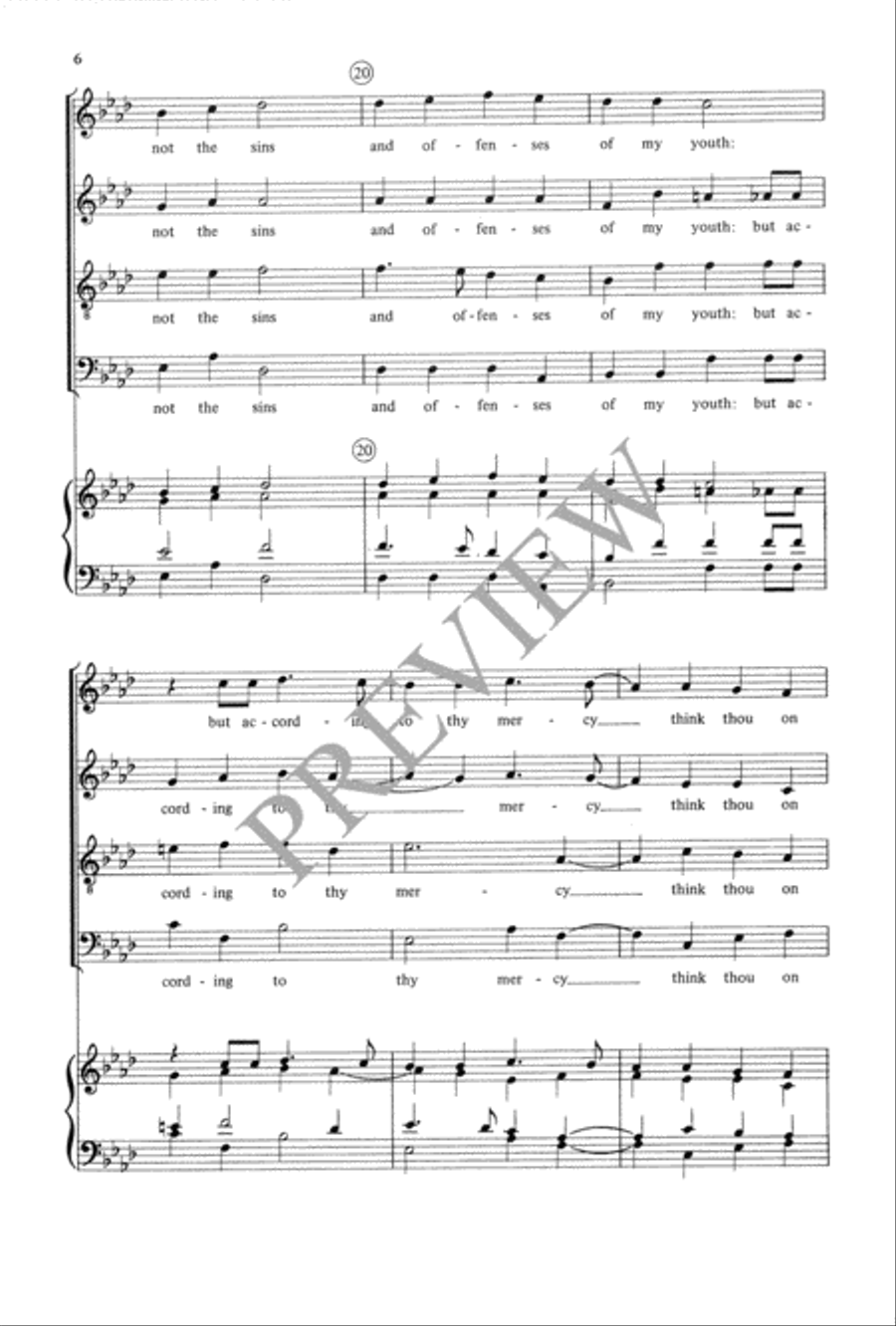 Call to Remembrance 4-Part scores gallery preview page 7