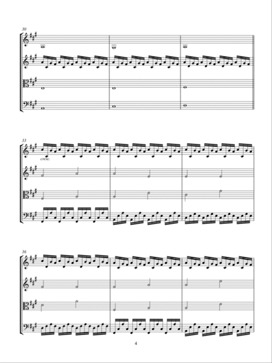 Love Is A Mystery String Quartet scores gallery preview page 4
