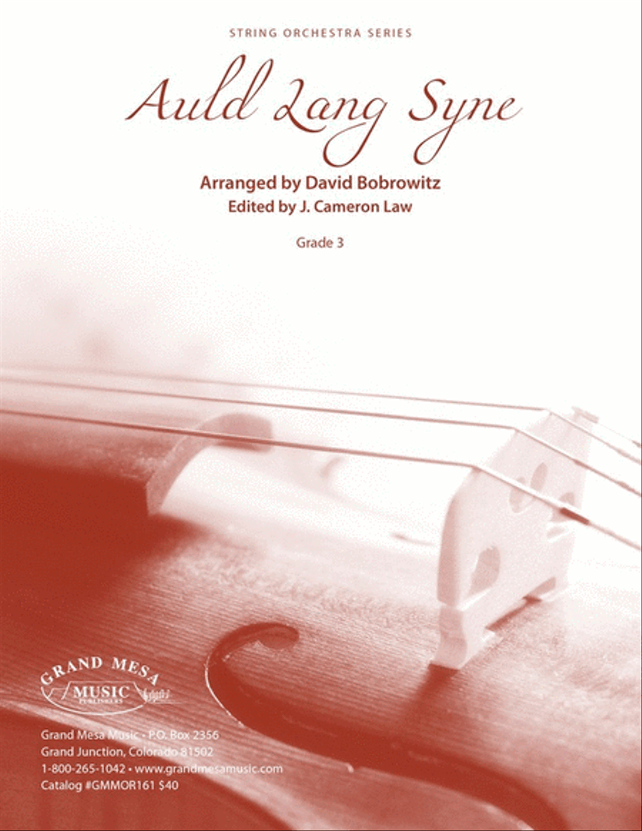 Auld Lang Syne So3 Sc/Pts String Orchestra scores gallery preview page 1