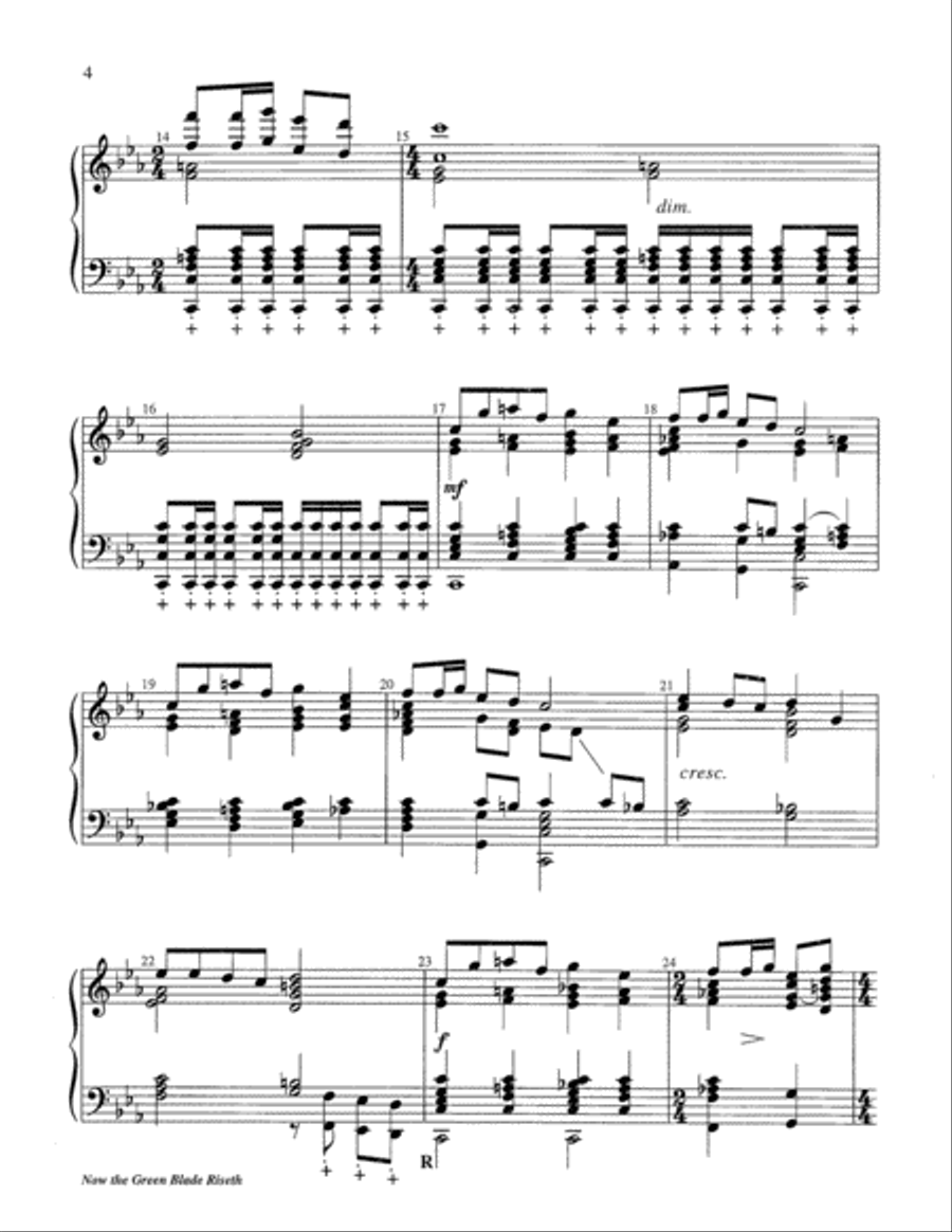Now the Green Blade Riseth 5-Octaves scores gallery preview page 4