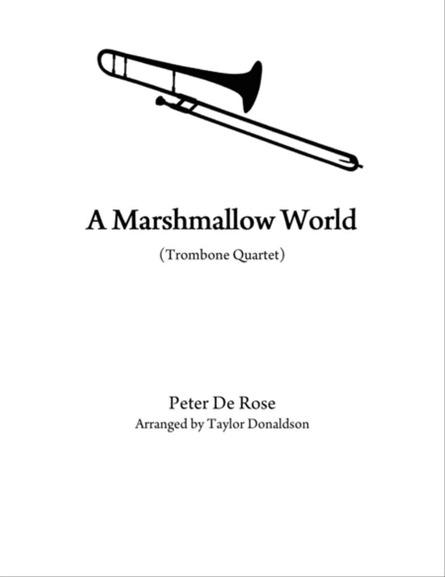 A Marshmallow World Brass Ensemble scores gallery preview page 1