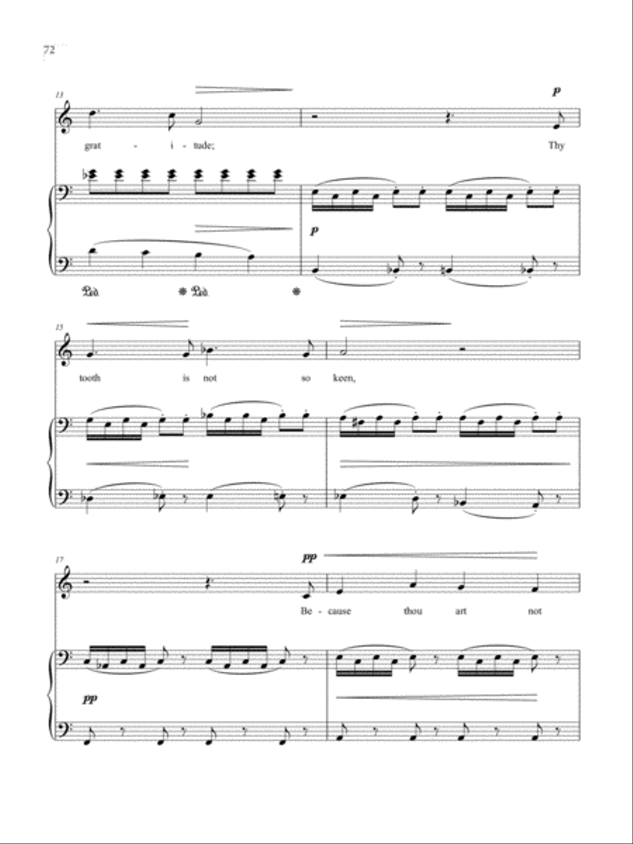 Blow, blow, thou winter wind Voice Solo scores gallery preview page 4