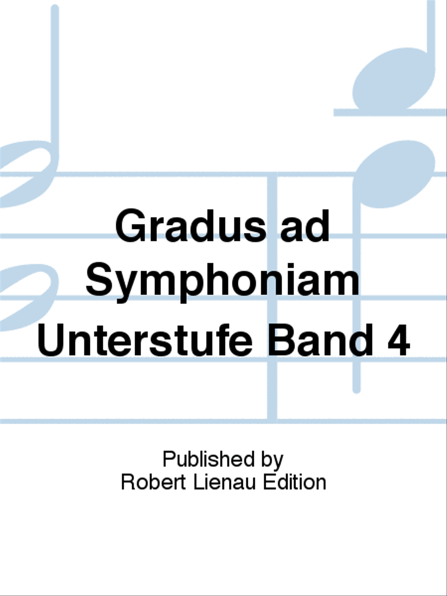 Gradus ad Symphoniam Unterstufe Band 4 Orchestra scores gallery preview page 1