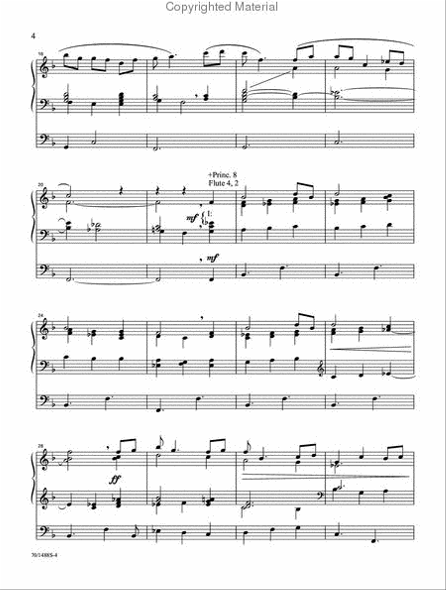 The David Cherwien Hymn Interpretation Series: Hymns of Serenity Organ Solo scores gallery preview page 3