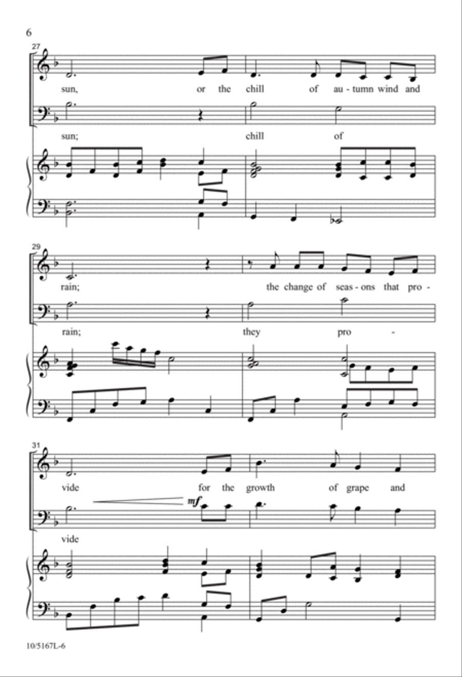 Song of Joyful Thanks 2-Part scores gallery preview page 6