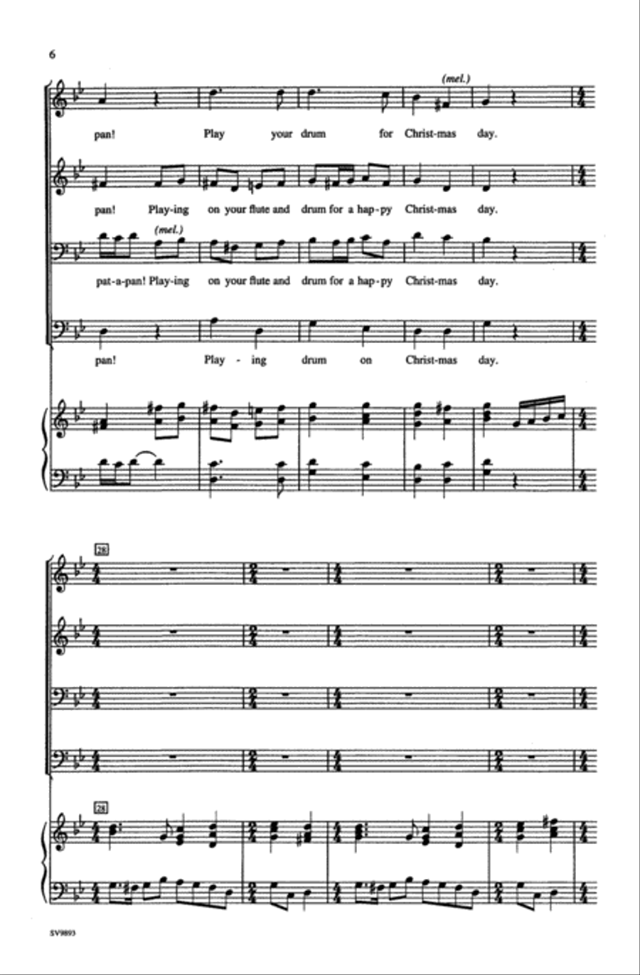Fum, Fum, Fum / Pat-A-Pan Choir scores gallery preview page 4