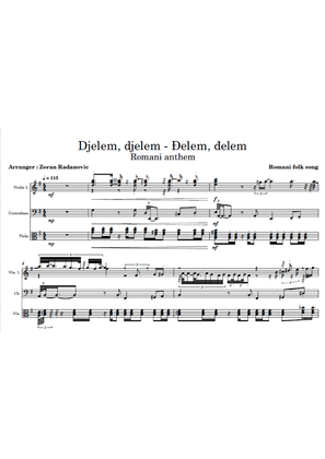 Book cover for Djelem djelem - Đelem, đelem - for string trio