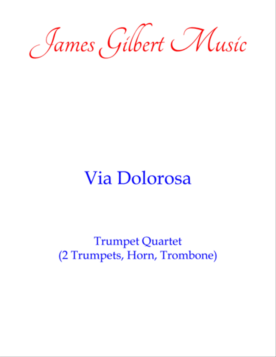 Via Dolorosa Brass Ensemble scores gallery preview page 1