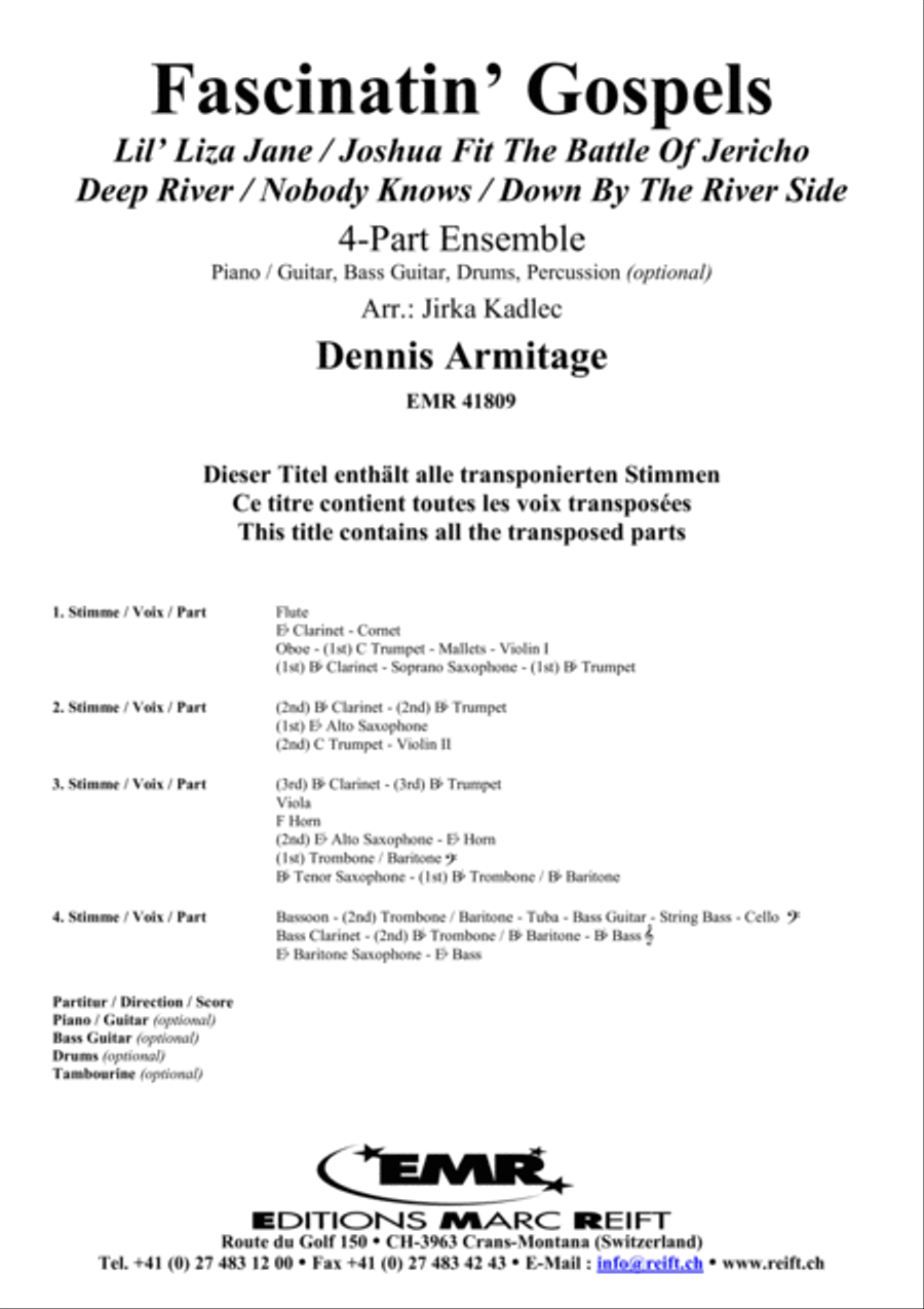 Fascinatin' Gospels Bass Guitar scores gallery preview page 2