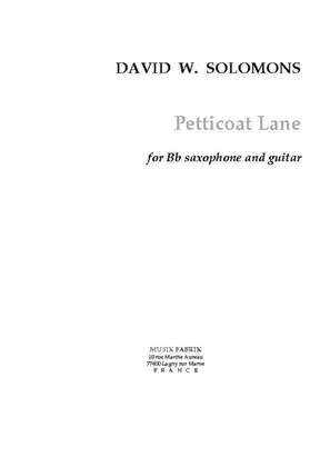 Book cover for Petticoat Lane