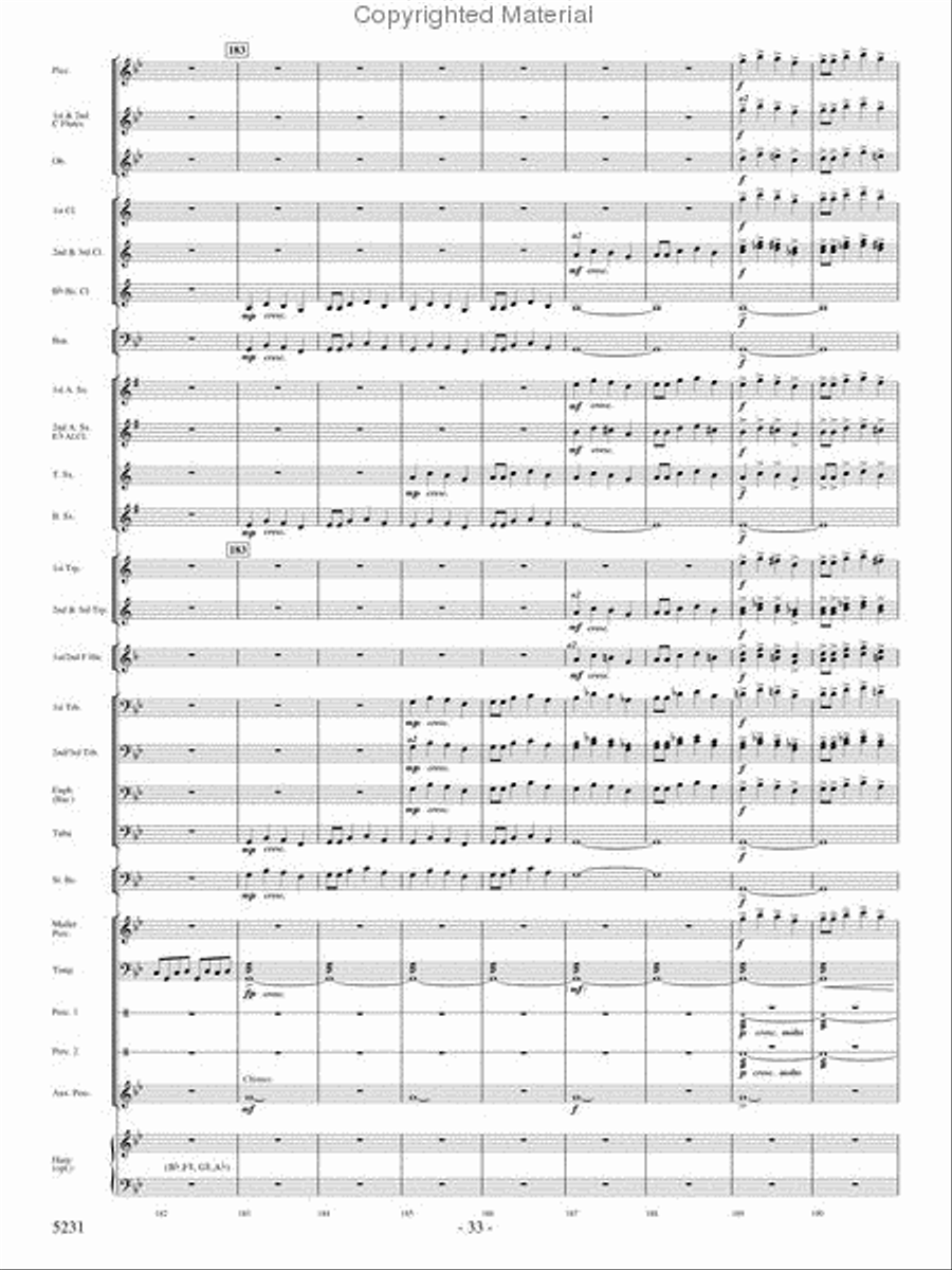 Pilatus: Mountain of Dragons Concert Band scores gallery preview page 31