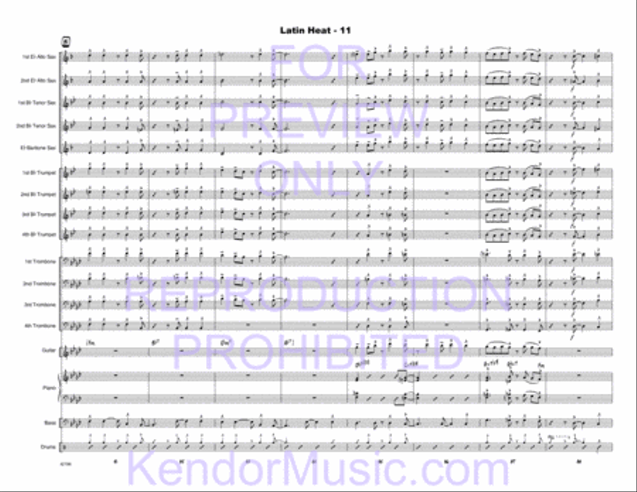 Latin Heat Latin Heat Jazz Ensemble scores gallery preview page 25