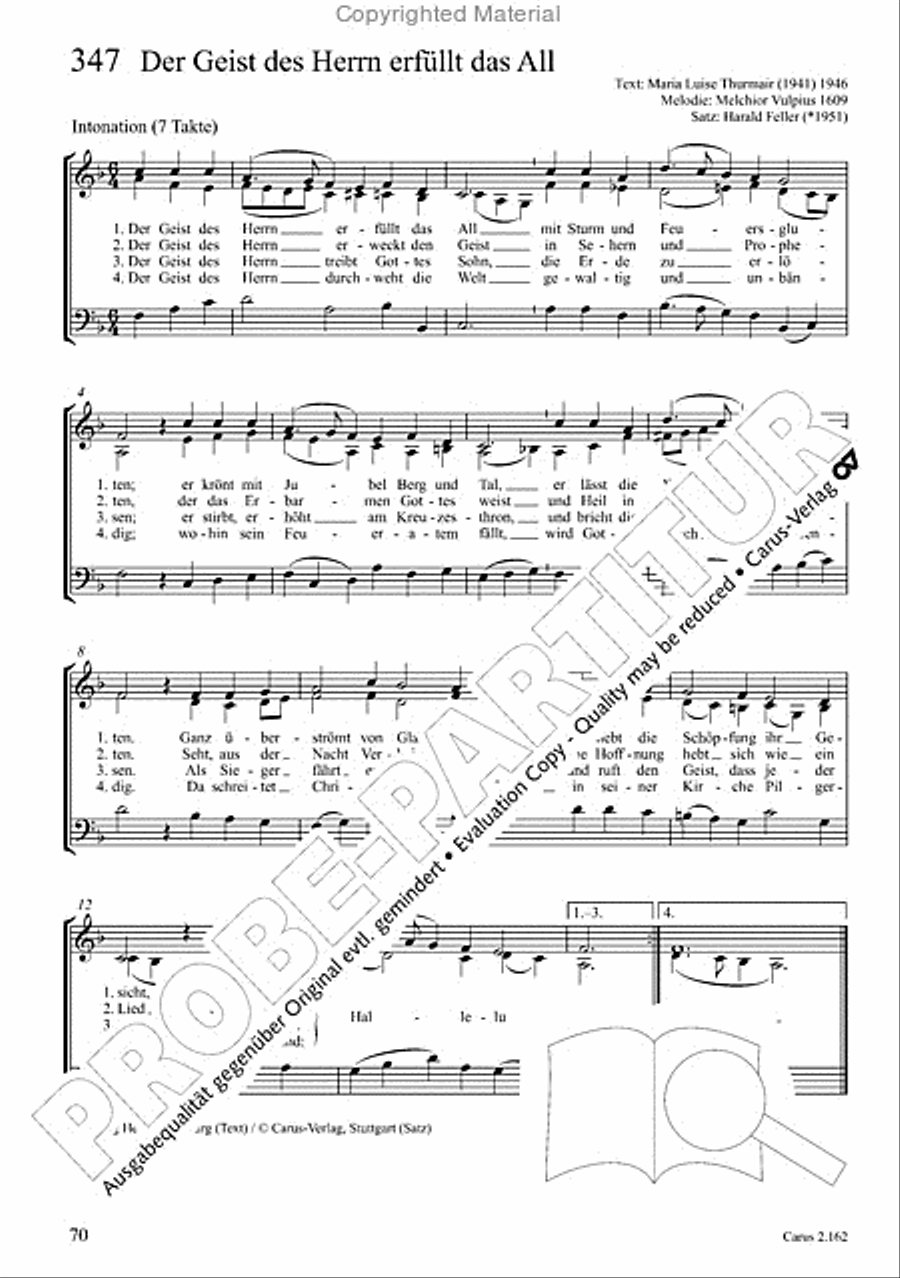 Chorbuch Gotteslob SAM 3-Part scores gallery preview page 71