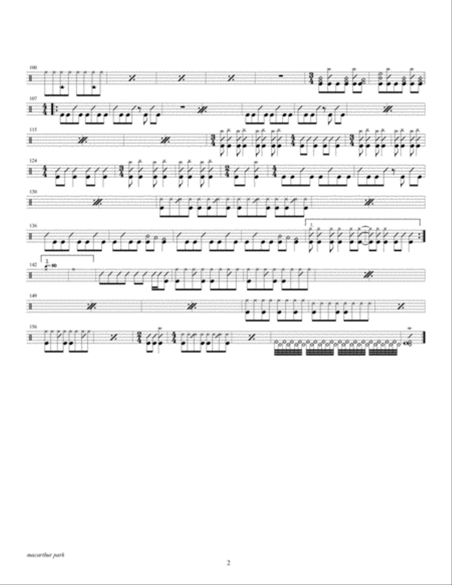 Macarthur Park Tenor Saxophone scores gallery preview page 3