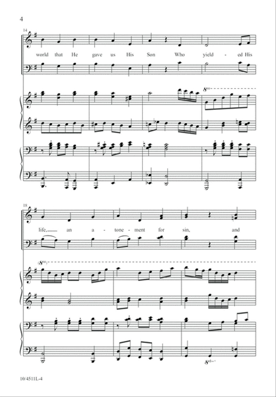 To God Be the Glory To God Be the Glory 4-Part scores gallery preview page 4