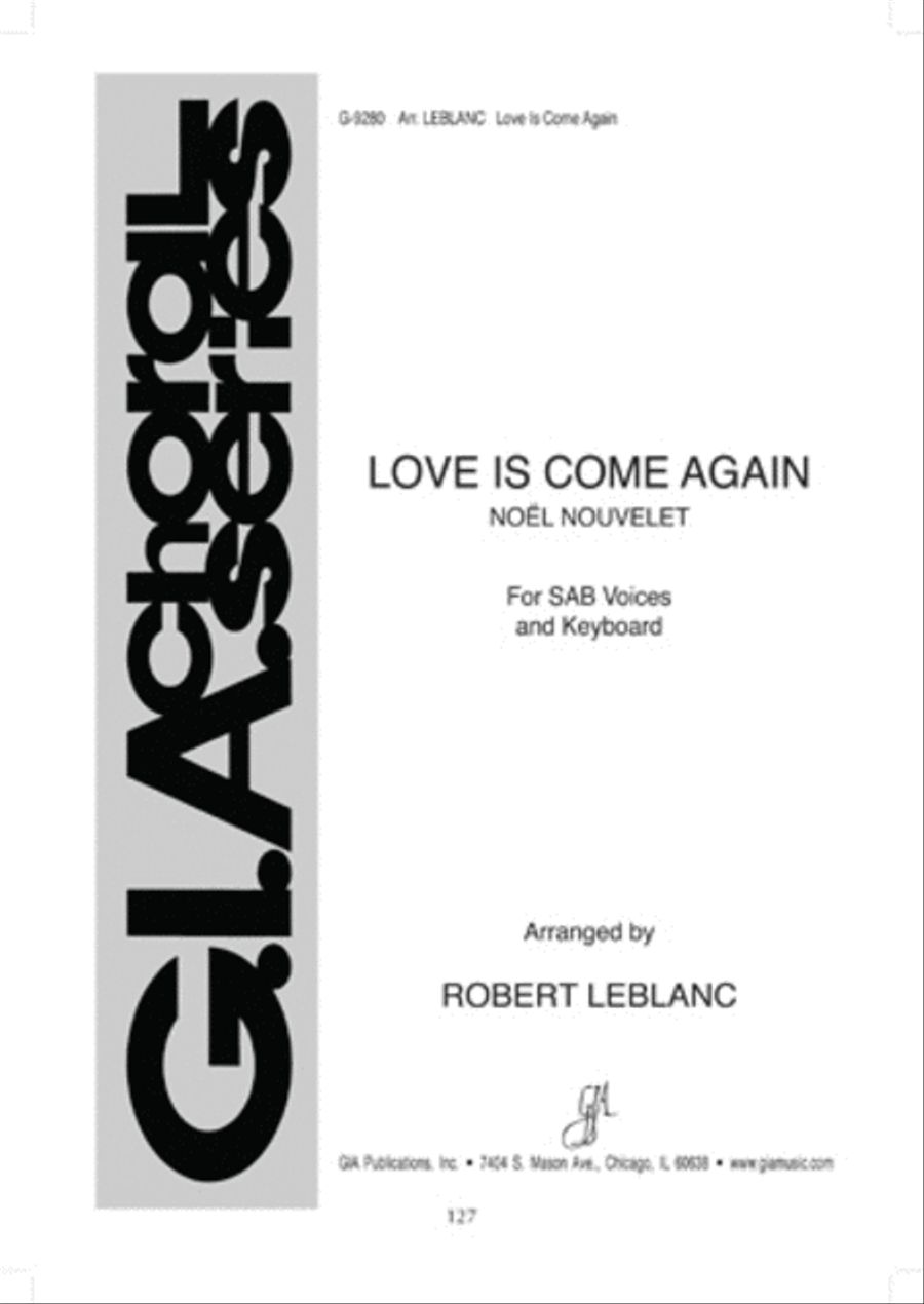 Love Is Come Again Love Is Come Again 3-Part scores gallery preview page 1