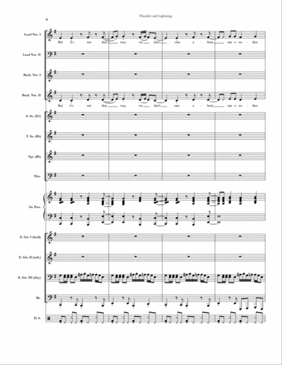 Thunder And Lightning Small Ensemble scores gallery preview page 6