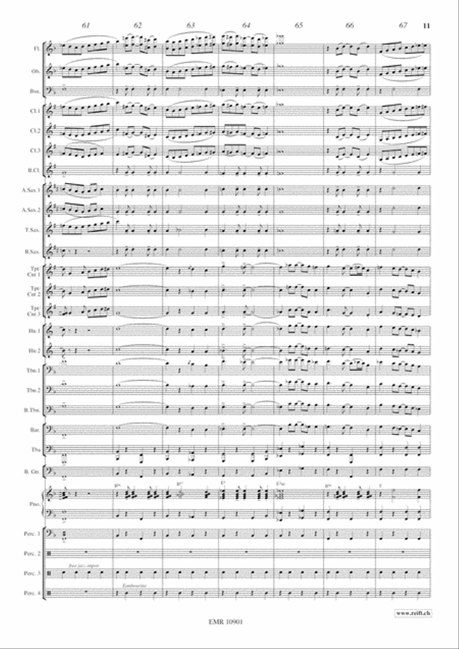 Jazzy Winds Jazzy Winds Concert Band scores gallery preview page 12