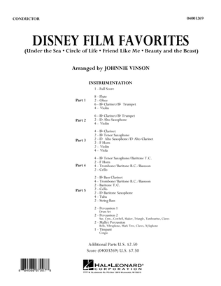 Book cover for Disney Film Favorites - Full Score