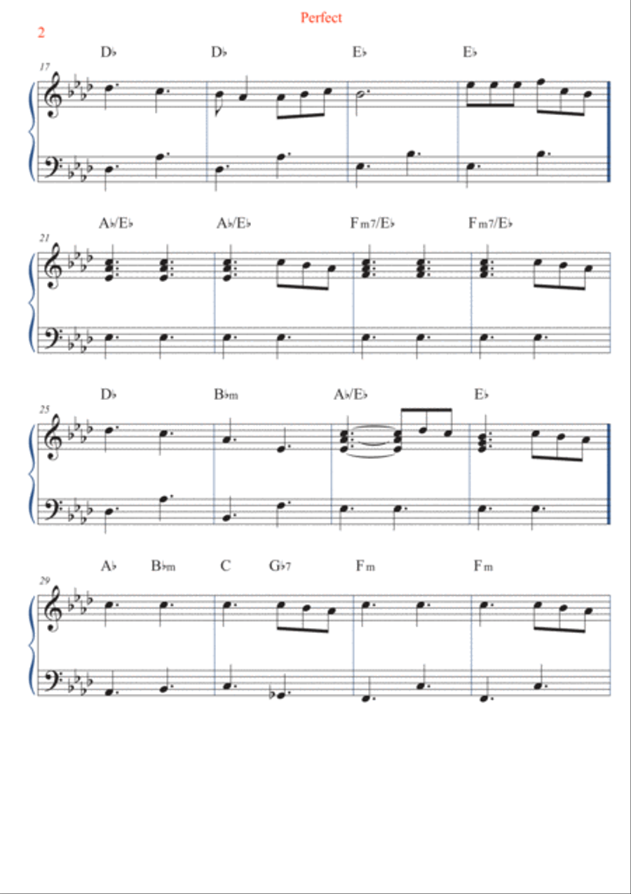 Perfect Easy Piano scores gallery preview page 2