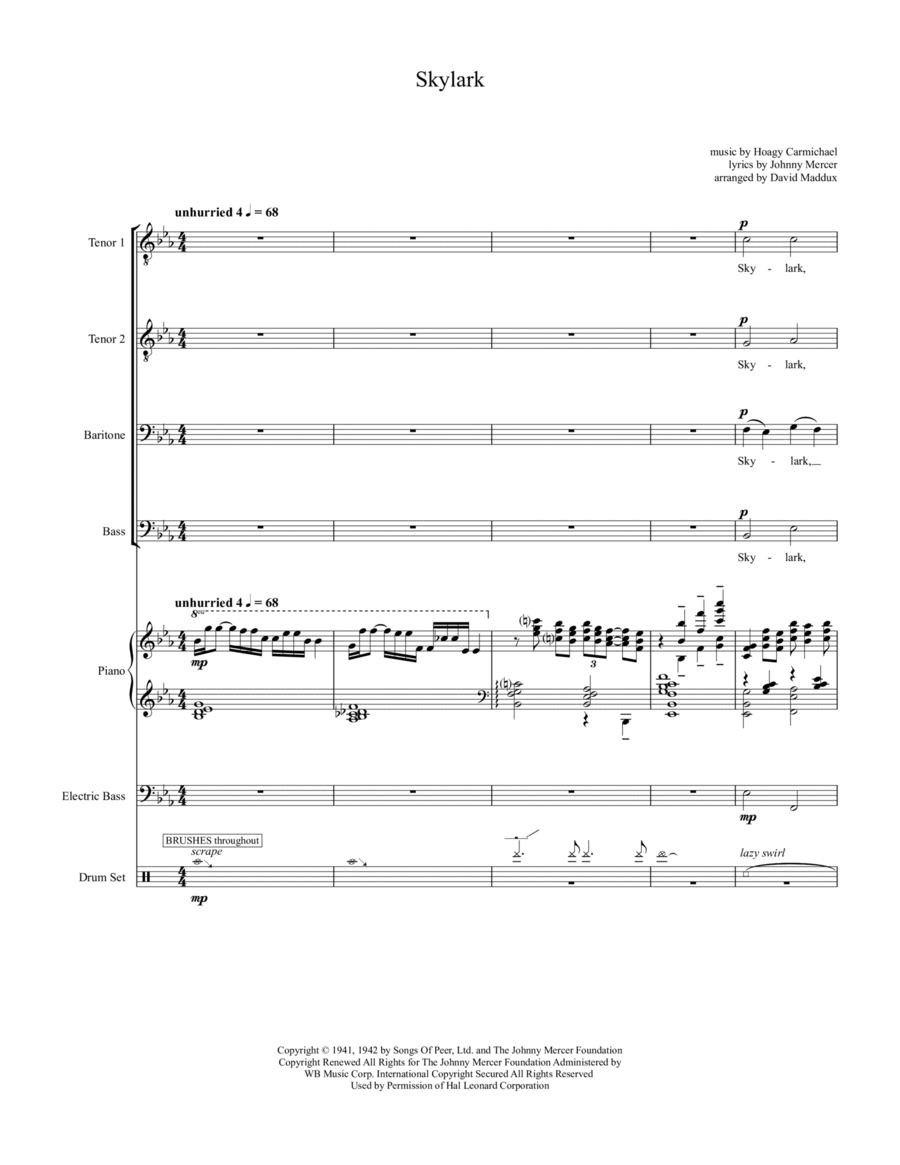 Skylark Skylark Small Ensemble scores gallery preview page 1
