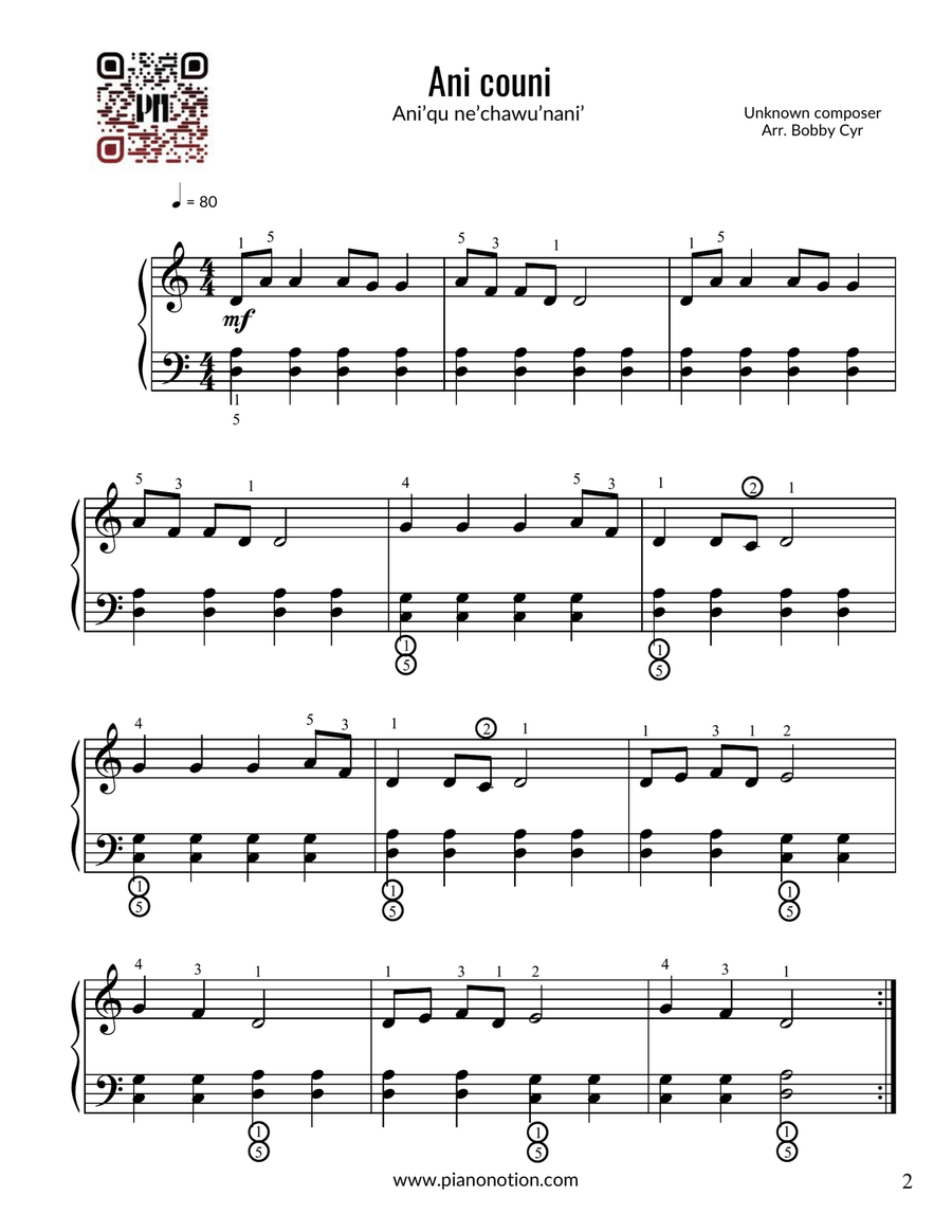 77 Easy Piano Songs from Around the World for Beginner Pianists (Easy Piano Solo) Easy Piano scores gallery preview page 2