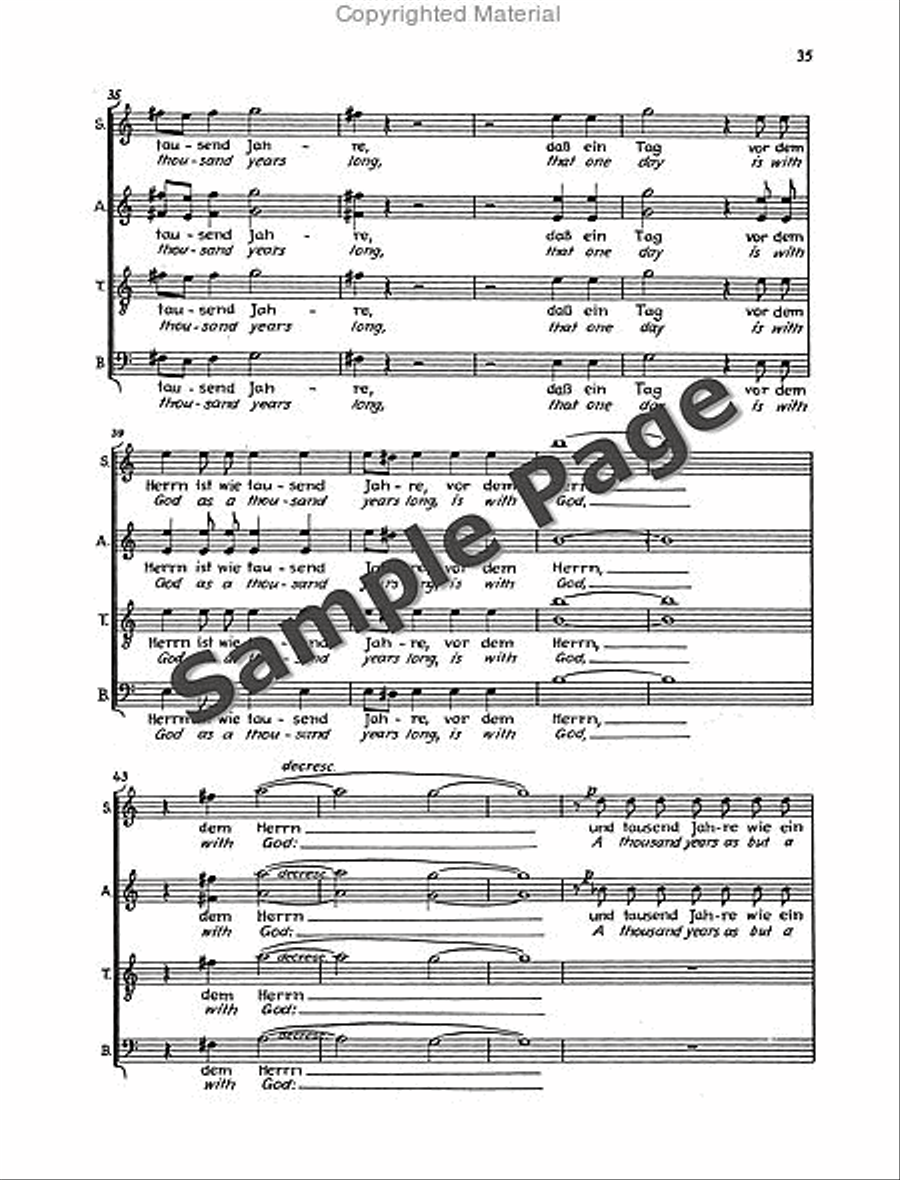 Der Tod Zu Basel Vocal Score 4-Part scores gallery preview page 38