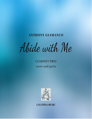 Book cover for Abide with Me (clarinet trio)