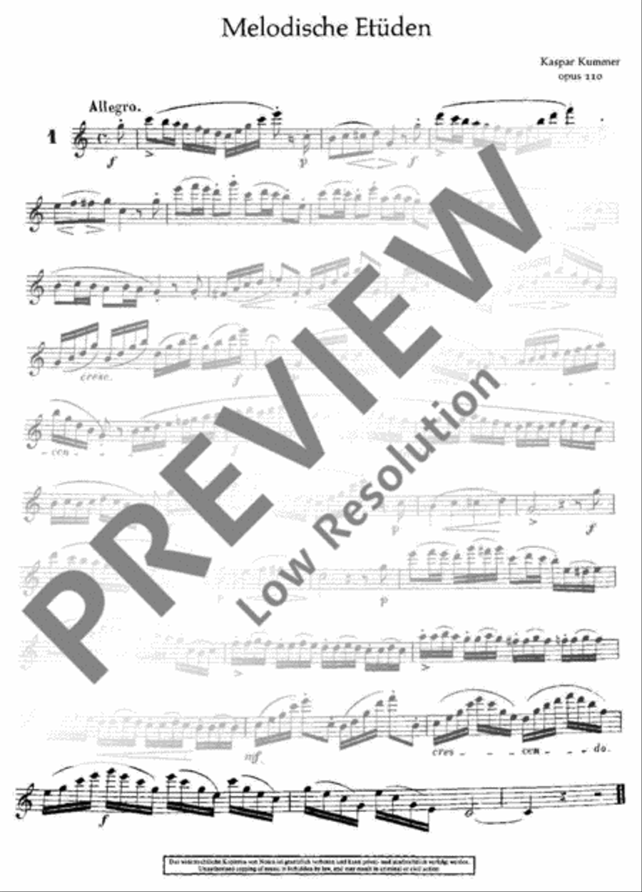 Melodic Exercises Flute scores gallery preview page 3