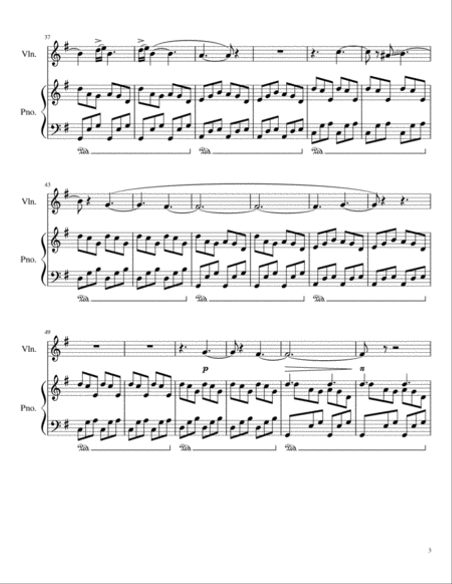 November, 2019 Violin Solo scores gallery preview page 4
