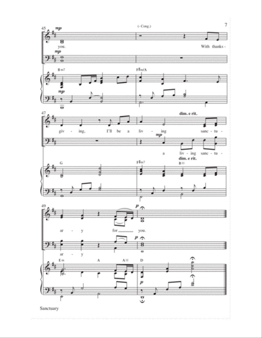 Sanctuary Sanctuary 4-Part scores gallery preview page 8