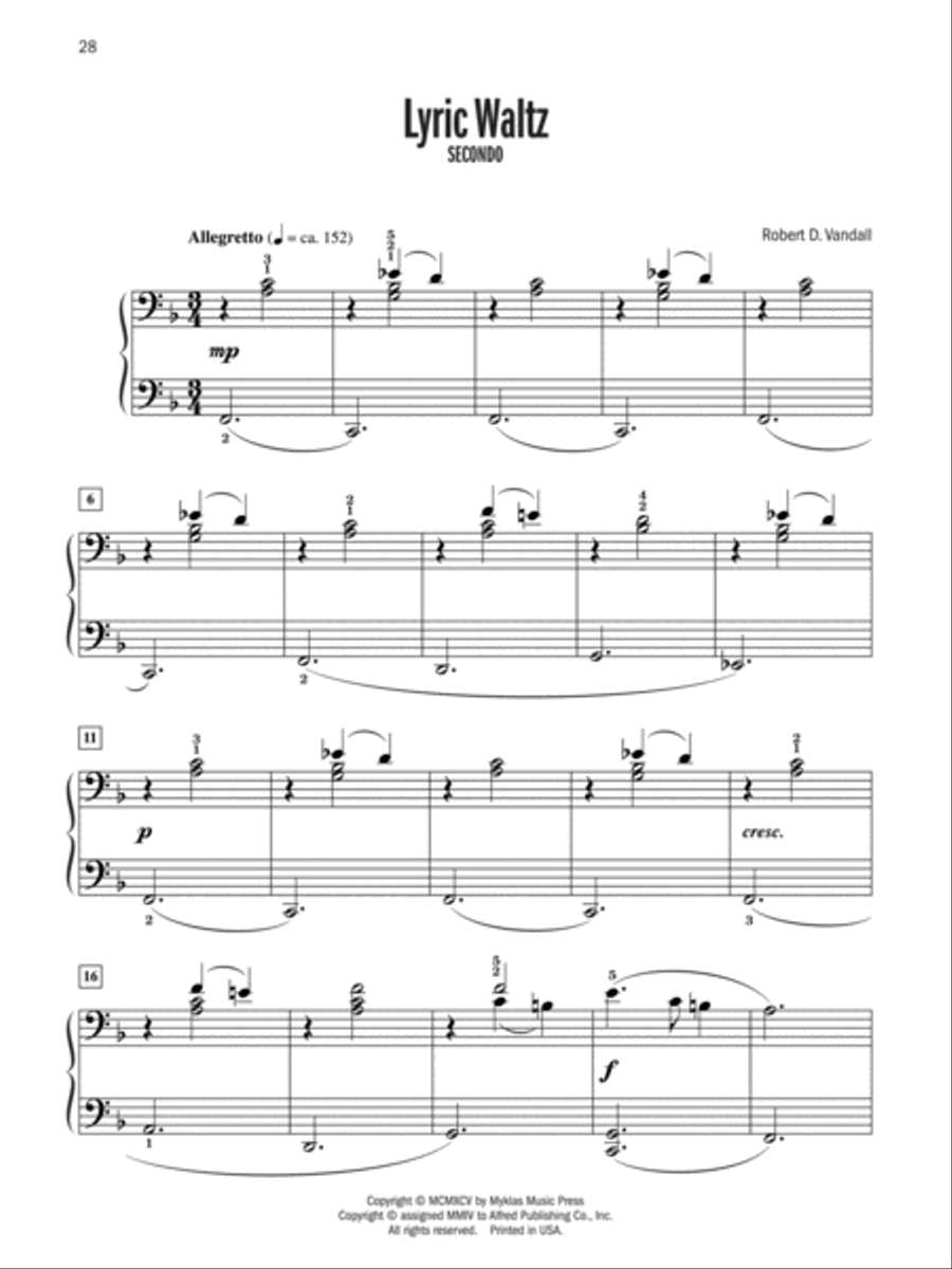 Celebrated Piano Duets, Book 2 Small Ensemble scores gallery preview page 3