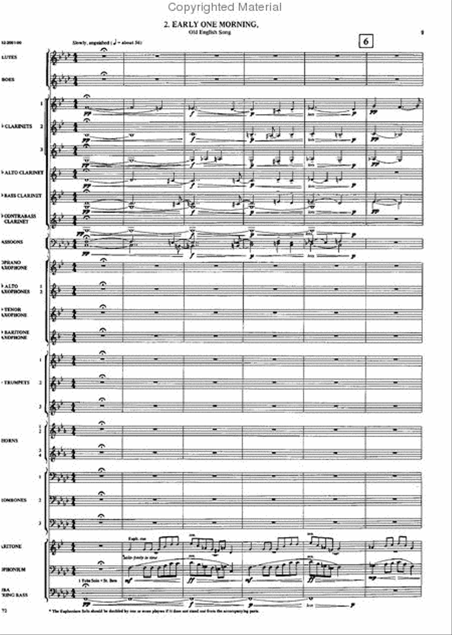 Two Grainger Melodies Concert Band scores gallery preview page 8