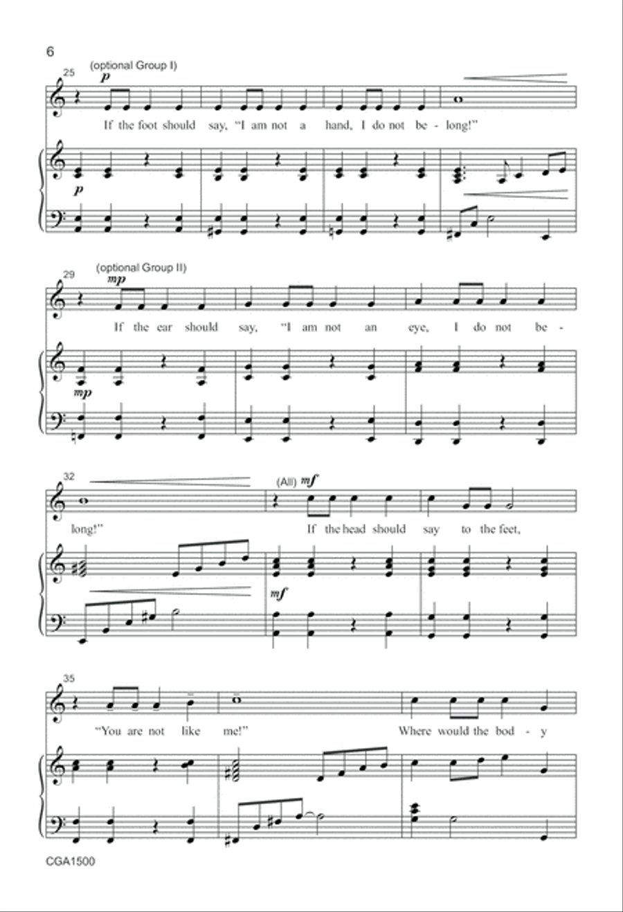 We Are the Body of Christ 2-Part scores gallery preview page 5