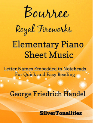 Bourree the Royal Fireworks for Elementary Piano