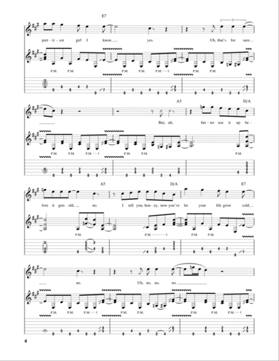 Feel Your Love Tonight Electric Guitar scores gallery preview page 4