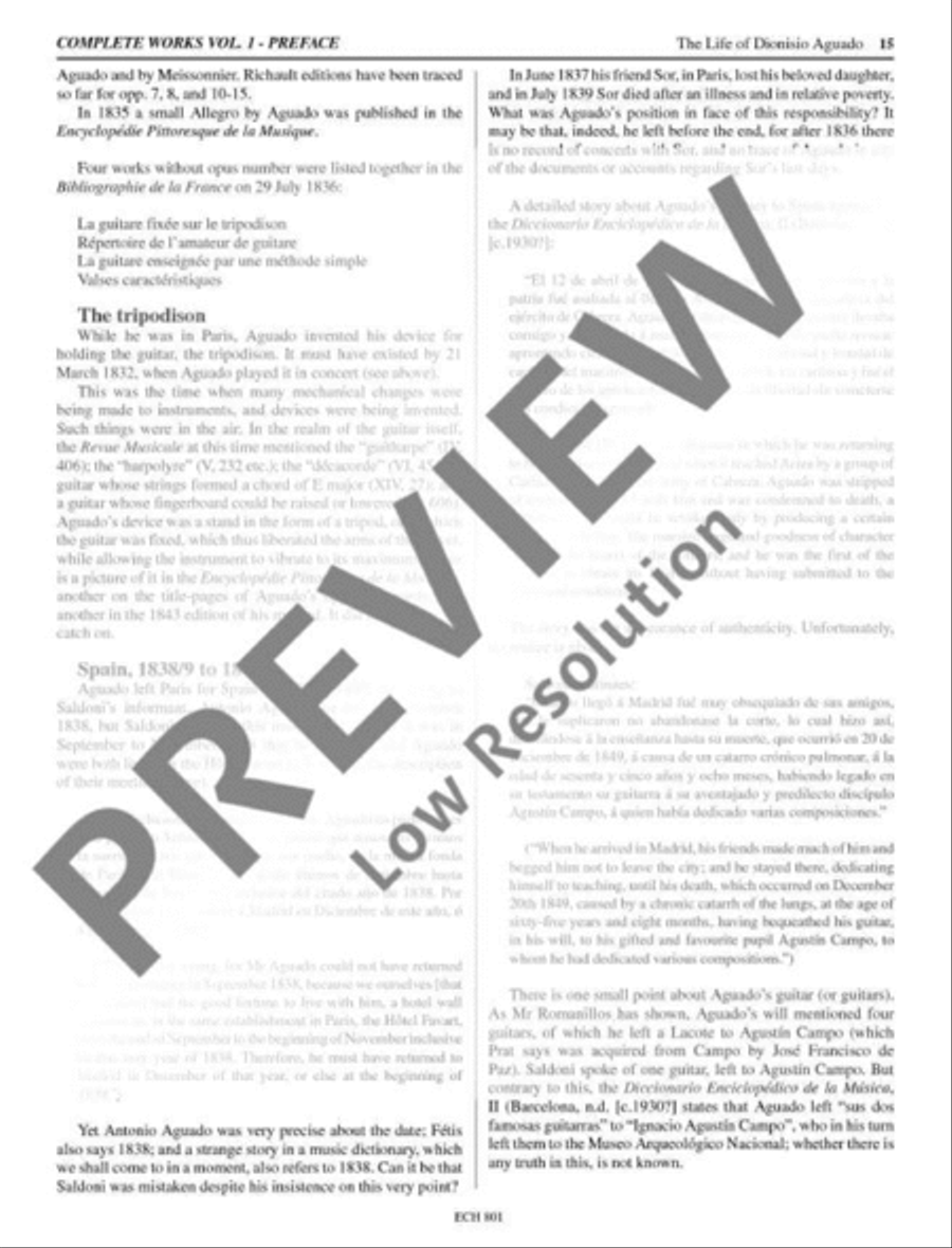 The Complete Works for Guitar Classical Guitar scores gallery preview page 16