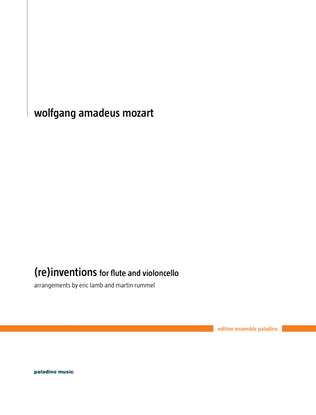 Book cover for Mozart (re)inventions - Arrangements for Flute and Violoncello