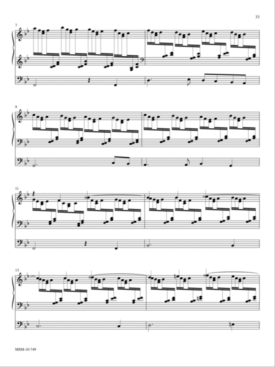 Praise to the Lord: Seven Hymn Settings for Organ Organ Solo scores gallery preview page 12