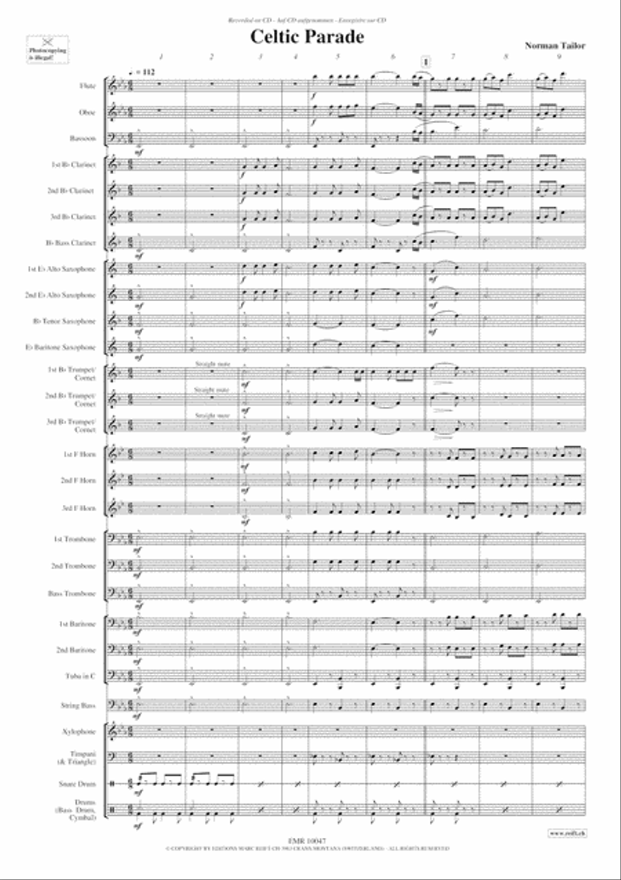 Celtic Parade Concert Band scores gallery preview page 4
