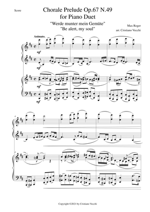 Chorale Prelude Op.67 N.49 for Piano Duet (2 Pianos)