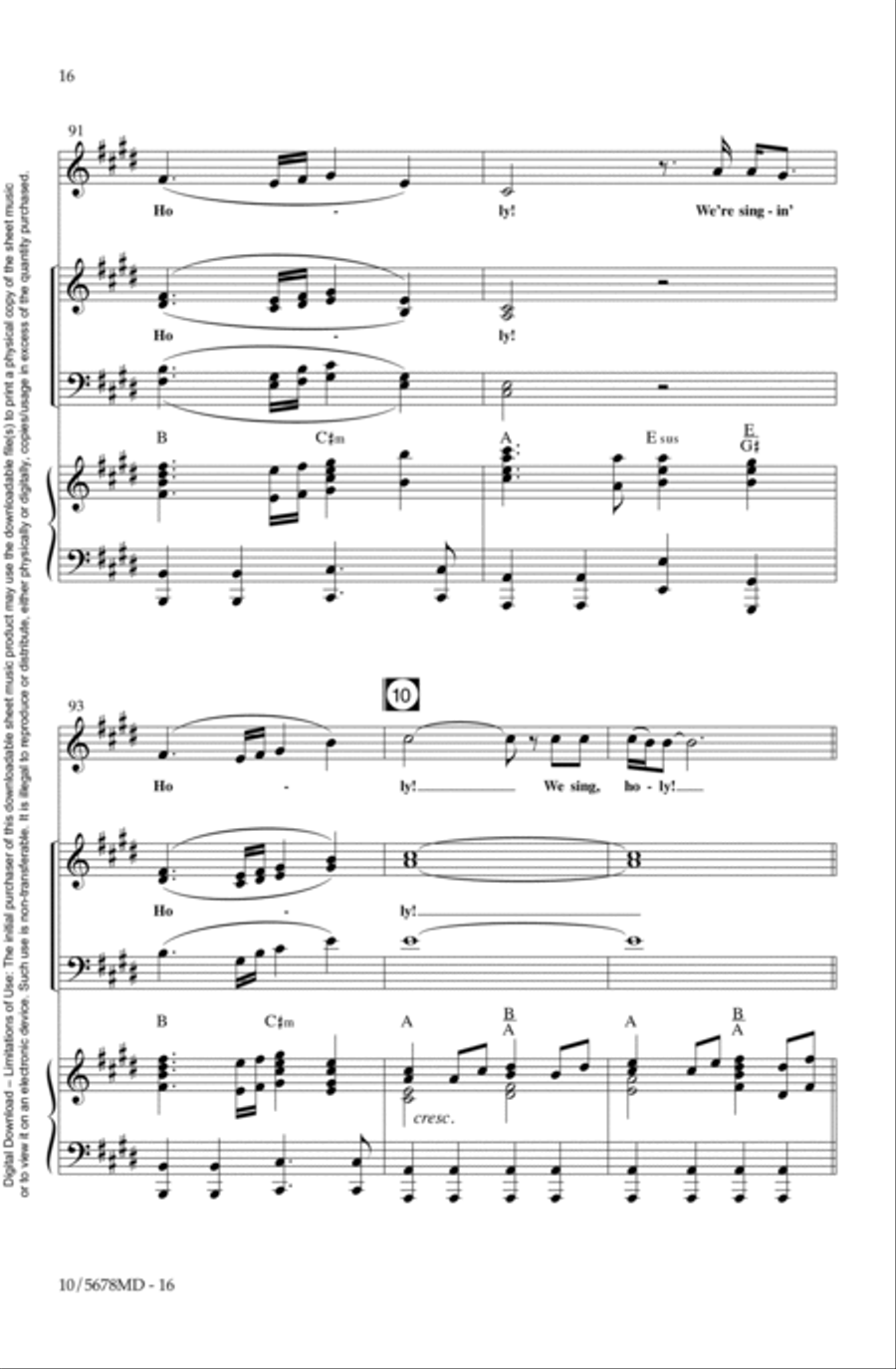 All Hail King Jesus 4-Part scores gallery preview page 16