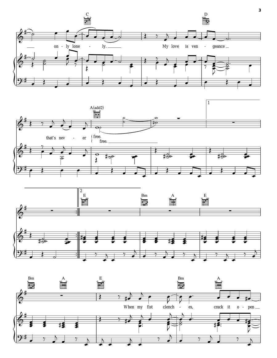 Behind Blue Eyes Acoustic Guitar scores gallery preview page 3