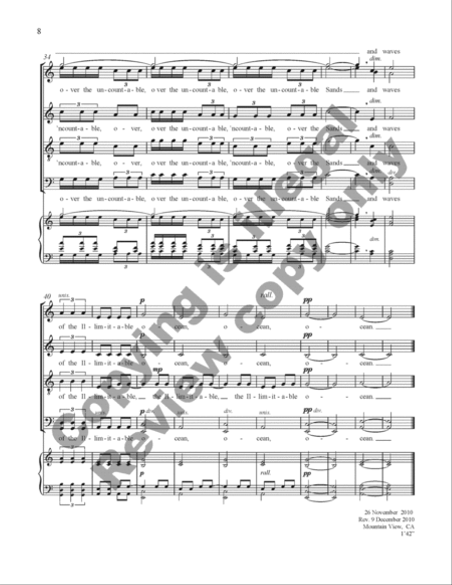 The Spring of Life (Le printemps de la vie) A Cappella scores gallery preview page 21