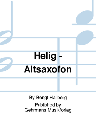 Helig - Altsaxofon
