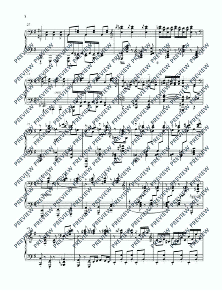 Carmen Paraphrases Piano Solo scores gallery preview page 9