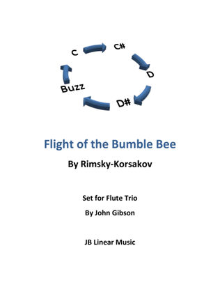 Book cover for Flight of the Bumble Bee for flute trio