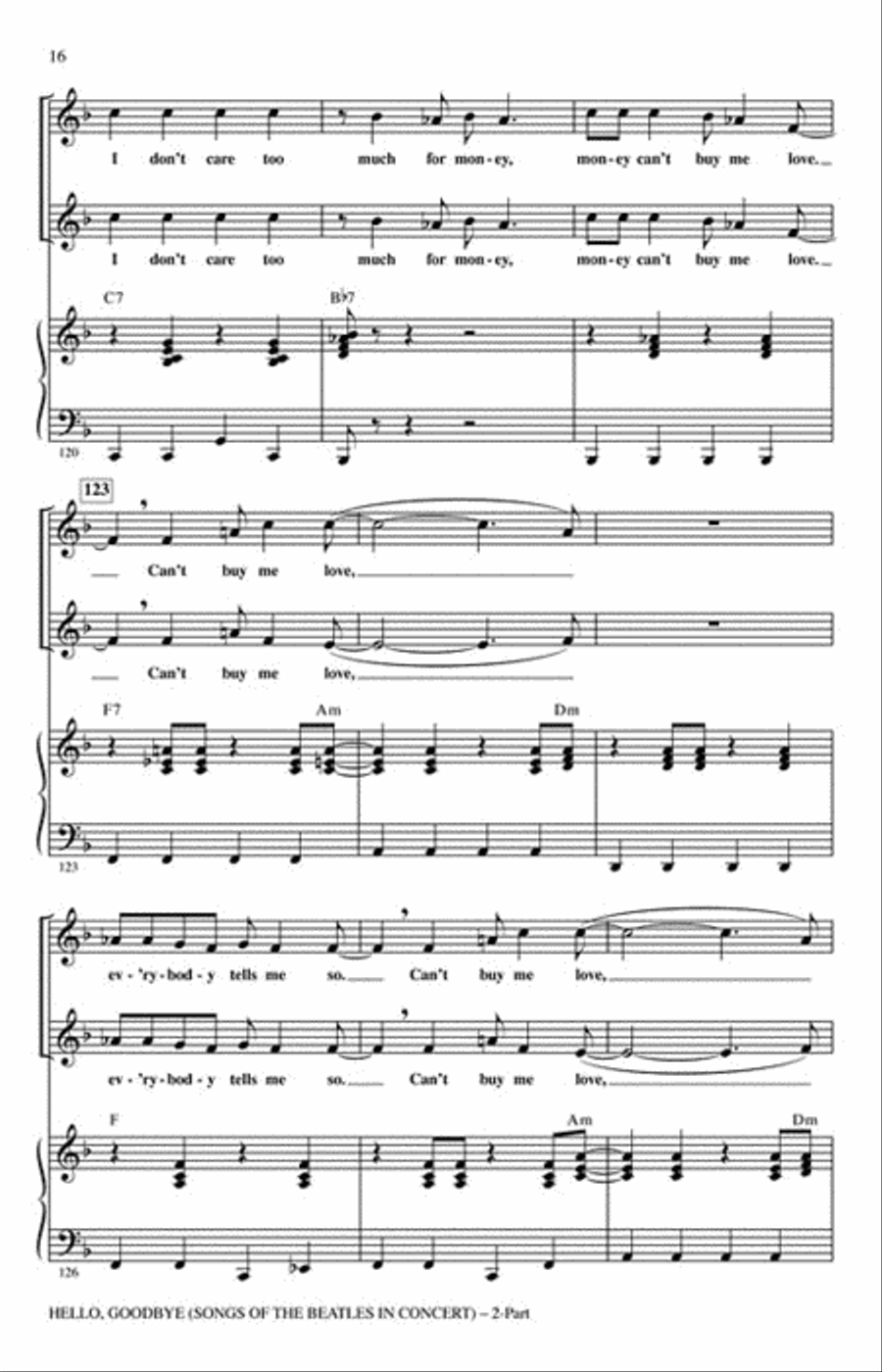 Hello, Goodbye 2-Part scores gallery preview page 5